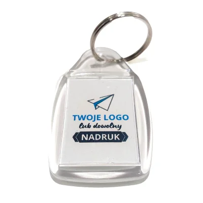 Brelok reklamowy z nadrukiem lub logo - akrylowy